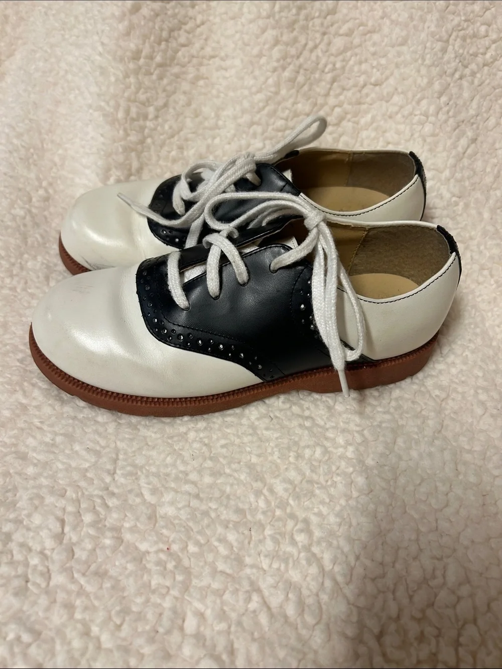 Girls Size 1 Stride Rite Saddle Shoes